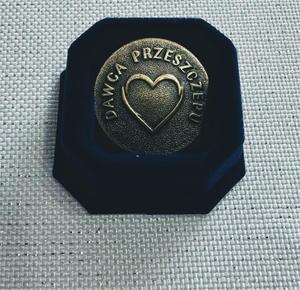 Odznaka dawcy przeszczepu.