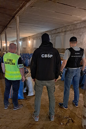 Policjanci w trakcie realizacji.