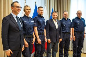 Spotkanie w MSWiA z policjantami z Mikołowa.