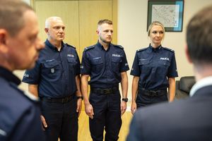 Spotkanie w MSWiA z policjantami z Mikołowa.