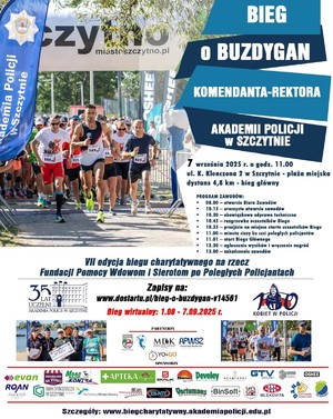 Plakat promujący bieg.