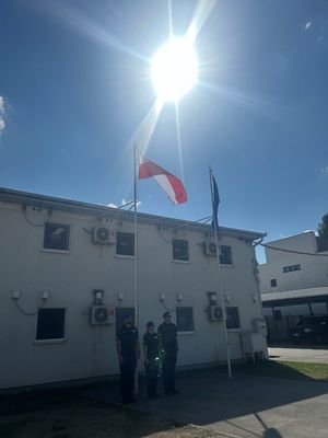 Ceremonia powitalna XXXVIII rotacji Jednostki Specjalnej Polskiej Policji w Kosowie.