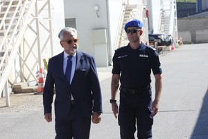 Ceremonia powitalna XXXVIII rotacji Jednostki Specjalnej Polskiej Policji w Kosowie.