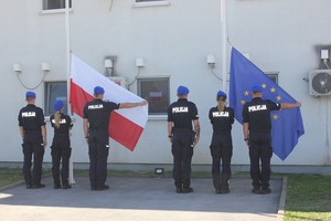 Ceremonia powitalna XXXVIII rotacji Jednostki Specjalnej Polskiej Policji w Kosowie.