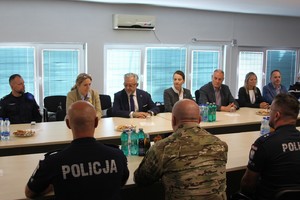 Ceremonia powitalna XXXVIII rotacji Jednostki Specjalnej Polskiej Policji w Kosowie.