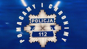 Logo Pomagamy i chronimy na granatowym tle.