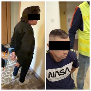 Kolaż dwóch zdjęć przedstawia dwie zatrzymane osoby.