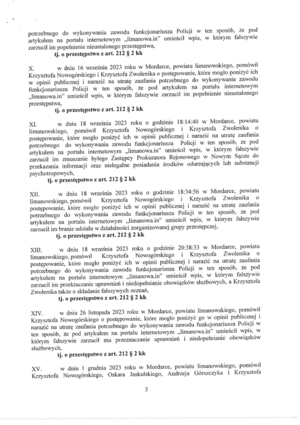 Strona wyroku sądu.