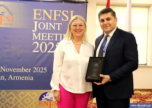 Uczestnicy posiedzenia eksperckich grup roboczych ENFSI w Armenii.