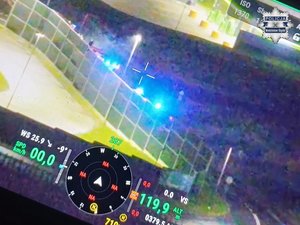 ekran sprzętu, który pomógł odnaleźć kobietę.