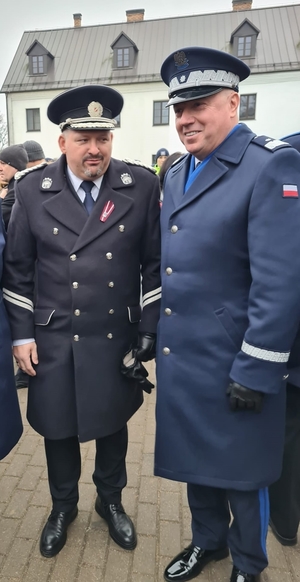 Zastępca Komendanta Głównego Policji nadinp. dr Tomasz Michułka i Komisarz Generalny Policji łotewskiej Armands Ruks.