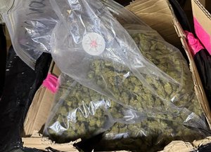 Zabezpieczone narkotyki w foliowych opakowaniach.