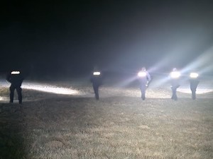 Nocna akcja poszukiwawcza za zaginionym.