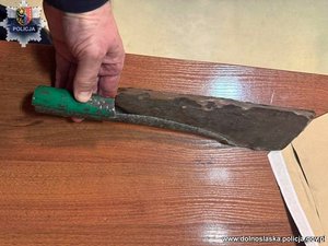 Zabezpieczona maczeta.