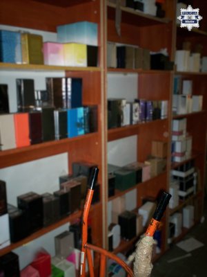 Na zdjęciu widać zabezpieczony towar.