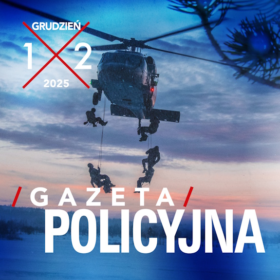 Fragment okładki grudniowego numeru Gazety Policyjnej.