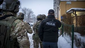 Akcja zatrzymania podejrzewanego.