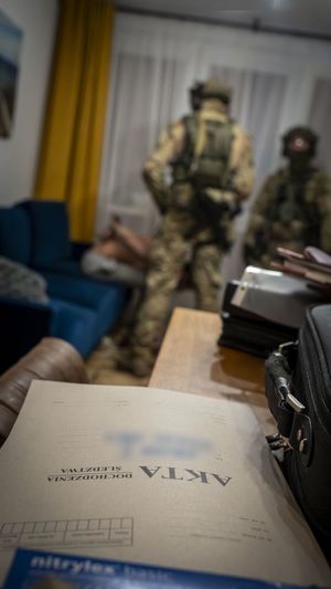 Akcja zatrzymania podejrzewanego.