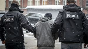 Akcja zatrzymania podejrzewanego.