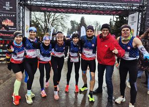 Reprezentacja Policji na 46. edycji Półmaratonu Wiązowskiego.