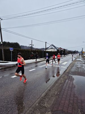 Reprezentacja Policji na 46. edycji Półmaratonu Wiązowskiego.