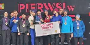 Reprezentacja Policji na 46. edycji Półmaratonu Wiązowskiego.