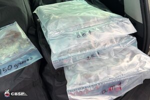 Worki foliowe z narkotykami.