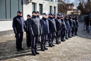 Uroczystość otwarcia Komendy Powiatowej Policji w Opatowie.