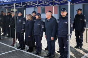 Uroczystość otwarcia Komendy Powiatowej Policji w Opatowie.