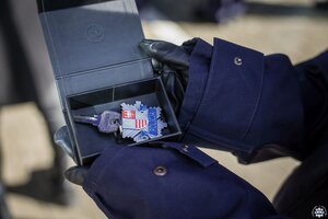 Uroczystość otwarcia Komendy Powiatowej Policji w Opatowie.