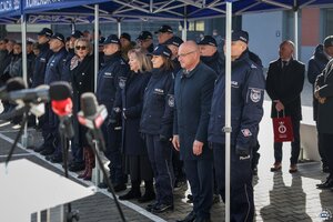 Uroczystość otwarcia Komendy Powiatowej Policji w Opatowie.