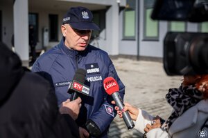 Uroczystość otwarcia Komendy Powiatowej Policji w Opatowie.