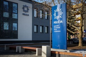 Uroczystość otwarcia Komendy Powiatowej Policji w Opatowie.