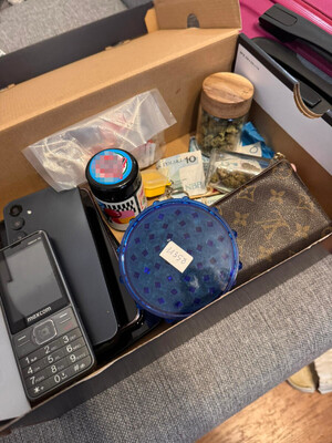 zabezpieczone narkotyki.