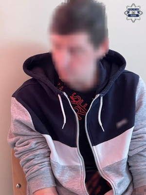 Zatrzymany mężczyzna.