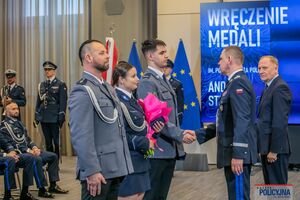 Uroczystość wręczenia medali im. podkomisarza Policji Andrzeja Struja
