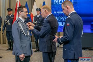 Uroczystość wręczenia medali im. podkomisarza Policji Andrzeja Struja