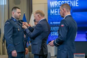 Uroczystość wręczenia medali im. podkomisarza Policji Andrzeja Struja