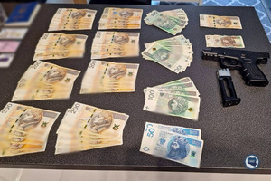 Zabezpieczona gotówka.