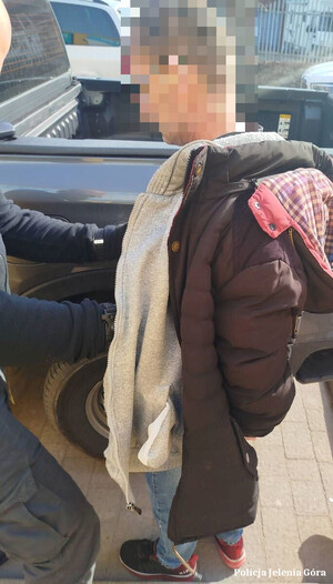 Zatrzymany mężczyzna.