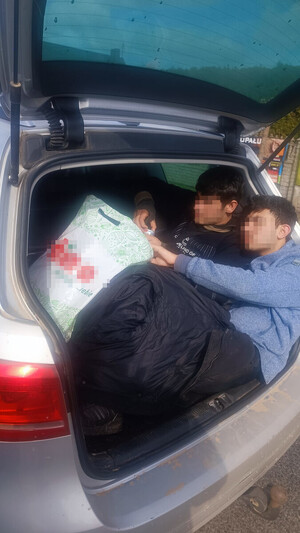 Zatrzymani cudzoziemcy.