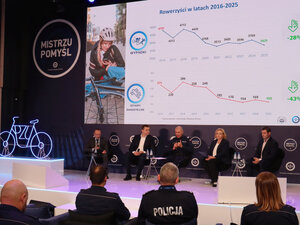 Uczestnicy konferencji dotyczącej kampanii „Mistrzu, pomyśl”.