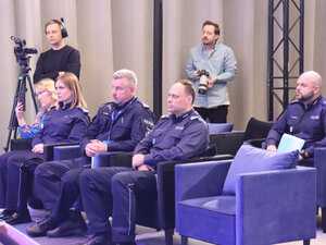 Uczestnicy konferencji dotyczącej kampanii „Mistrzu, pomyśl”.