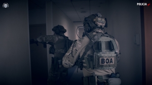 Funkcjonariusze podczas międzynarodowych warsztatów kontrterrorystycznych w Warszawie.