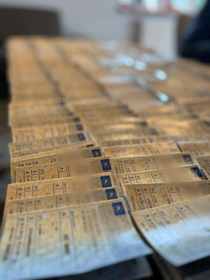 zabezpieczone podrobione dowody rejestracyjne od samochodów.