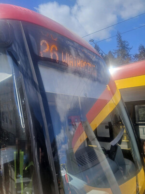 Przód tramwaju.