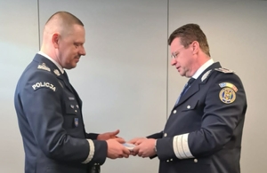 Pan Benone Marian Matei - Szef rumuńskiej Policji i Komendant Główny Policji gen. insp. Marek Boroń.