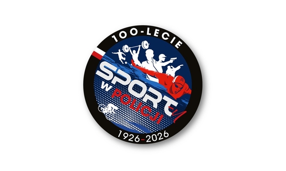 Logo 100-lecia sportu w Policji.