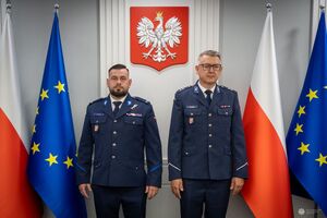 Uroczyste spotkanie Ministra SWiA i I Zastępcy Komendanta Głównego Policji z laureatami konkursu "Policjant, który mi pomógł" i ich przełożonymi.