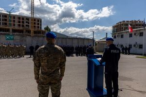 Obchody Święta Policji w Jednostce Specjalnej Polskiej Policji w Kosowie